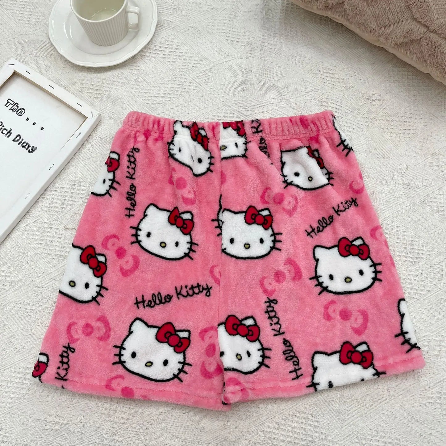Sanrio Hello Kitty Women's Pajama Shorts Casual Shorts Plush Shorts Gift