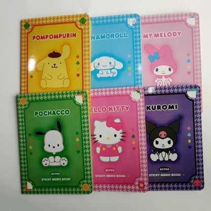 Kawaii Sanrio Anime Hello Kitty My Melody Sticky Note Cinnamoroll Pochacco Cute Cartoon Students Memo Pad Stationery