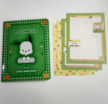 Kawaii Sanrio Anime Hello Kitty My Melody Sticky Note Cinnamoroll Pochacco Cute Cartoon Students Memo Pad Stationery