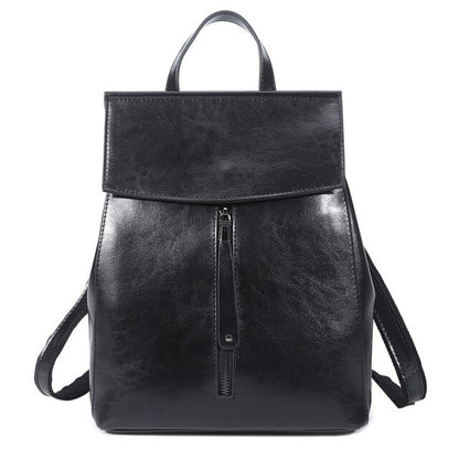 Genuine Leather Women Vintage Backpack Burnished Cow Split Female Shoulder Bag Ladies Back Pack Travel Bags for Teenage Girls