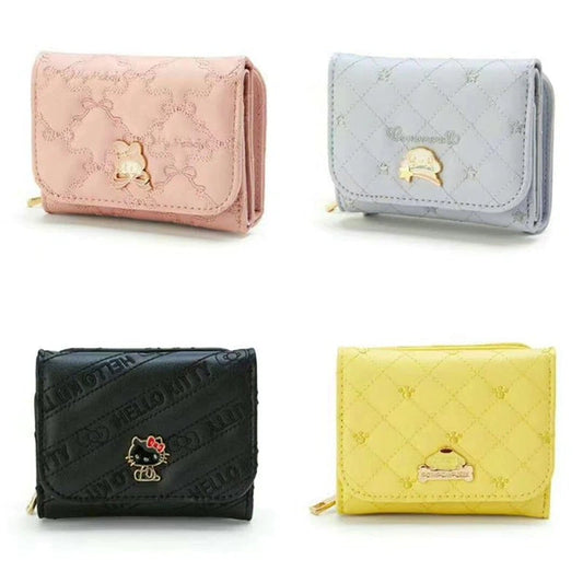 Purse Cute Wallet Melody Cinnamoroll PU Short Clutch Bag Sanrio Kawaii Pures and Bags Wholesale Purses Coin Pouch CN