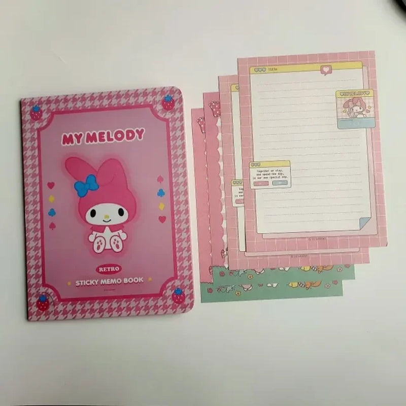 Kawaii Sanrio Anime Hello Kitty My Melody Sticky Note Cinnamoroll Pochacco Cute Cartoon Students Memo Pad Stationery