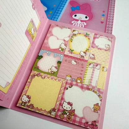 Kawaii Sanrio Anime Hello Kitty My Melody Sticky Note Cinnamoroll Pochacco Cute Cartoon Students Memo Pad Stationery