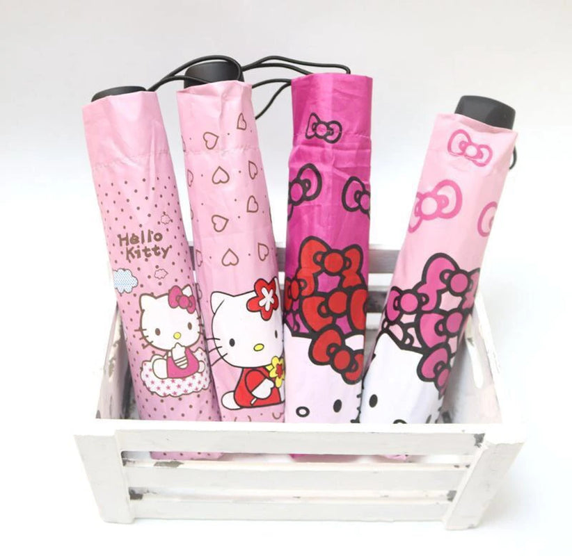 Hello Kitty Children'S Umbrella Melody Cute Girls Sun Umbrella UV Protection Sun Umbrella